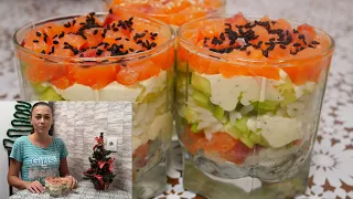 Салат СУШИ порционный Неимоверно Вкусный и Очень Красивый / Ленивые Суши / Sushi Salad