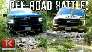 Ford F-150 Tremor vs Chevy Silverado ZR2 vs SWAMP! - We Compare Off-Road, Towing, Price & More