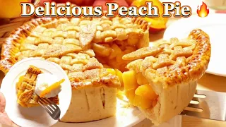 This Homemade AirFryer Peach Pie Recipe Is Buttery, Flaky And Very Delicious🔥#recipe @Arsiekitchen