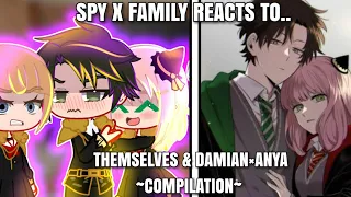 👒Spy x family + Damian's FANGIRLS + Forger family, react to Anya x Damian, Gacha club👒, compilation
