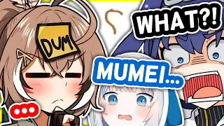 Gura and Kronii Were 𝙎𝙩𝙪𝙣𝙣𝙚𝙙 By Mumei's 𝙎𝙢𝙤𝙡 𝘽𝙧𝙖𝙞𝙣 Moment [Big Brain Games] | HololiveEN Clips
