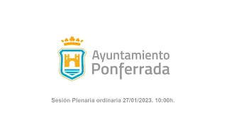 Sesión plenaria del Ayuntamiento de fecha 27/01/2023