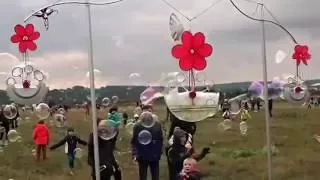 BEAUTIFUL! * * * Wind Powered  bubble machines!