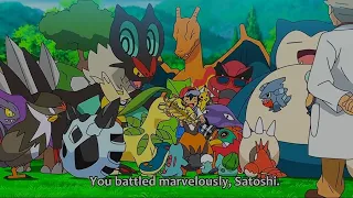 Ash reunion with his old Pokemons - Pokemon Journeys Episode 135 Eng subbed