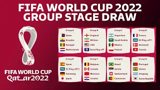 FIFA World Cup 2022 Qatar Group Stage Draw Result Official #WorldCupDraw