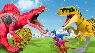 Super Sand Trex Dinosaur vs Crazy Dinos | Funny Dinosaurs Fights Comedy | Jurassic Park Adventures