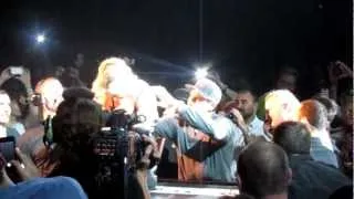 Madonna - Fan Writes "Sexy" on Her Back - MDNA Tour - Washington DC 9/23/12