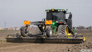 Harrowing in Belluco Farm 🐎 | John Deere 8370RT + Moreni Steel KQ 7000 (7mt)