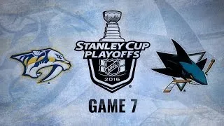 Sharks advance with 5-0 win against Preds in Game 7