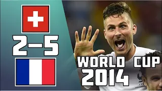 🔥 Франция - Швейцария 5-2 - Обзор Матча Чемпионата Мира 20/06/2014 HD 🔥