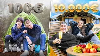 100€ Survival vs. 10.000€ Luxus Camping Urlaub