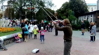 Огромные мыльные пузыри своими руками! бизнес в центре города, праздник для детей :)