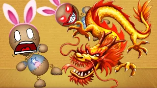 Scary Chinese Dragon vs The Buddy | Kick The Buddy