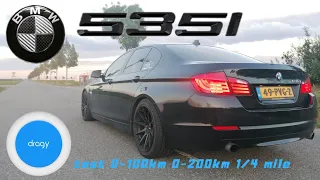 BMW 535i F10 stage 1 | 340hp | Dragy test |