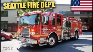 [Seattle] NEW Engine 17 Responding Siren & Lights x2