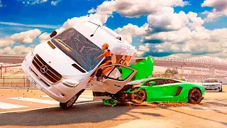 Realistic Roads and Highway Crashes #01 🔥 BeamNG Drive