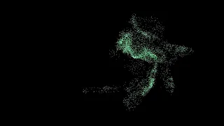 Green Particles Gravity Visualizer