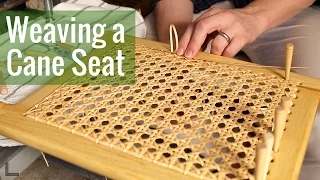 Weaving a Cane Seat (Ep 16 - Cedar Strip Canoe Build)