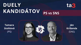Duely kandidátov: Tamara Stohlová (Progresívne Slovensko) vs Ján Krišanda (SNS)
