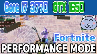 i7 3770 GTX 1650 Fortnite | Performance Mode 1080p | Season 5 | Frame Rate 144FPS Memory 16GB