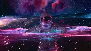 Astronaut Floating in Space 4K 60FPS (Zoom Out)