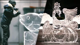 How A Master Ice Sculptor Makes Ice Come Alive