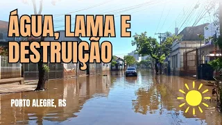Alagamentos seguem em meio à destruição em parte de Porto Alegre, tempo fica bom - 21/05/2024