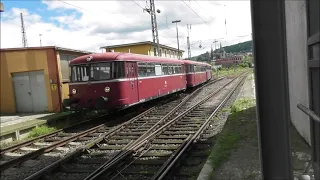 Bingen am Rhein 5.5.2024 : OEF Giessen Schienenbus Komposition