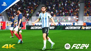 EA FC 24 - Argentina vs Francia - gameplay ps5 4K español latino