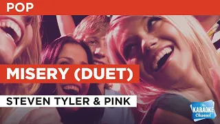Misery (Duet) : Steven Tyler & Pink | Karaoke with Lyrics