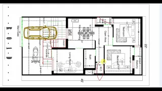 22x45 ft best 2bhk house plan with car parking || 22*45  two bed room house floor plan in hindi