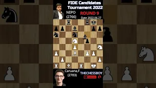 CARUANA vs NEPO Candidates 2022 - Round 9