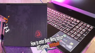 How to enter Boot Menu option MSI gaming notebook 2021
