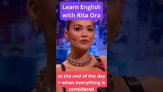 Learn English with Rita Ora #shorts