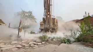 Borewell Drilling 20 Hp Motor 300 Feet Deep boring With coconut water checking Method | Borewells