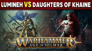 Lumineth Realm Lords vs Daughters of Khaine Age of Sigmar Battle Report