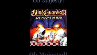 Blind Guardian - Majesty - 01 - Lyrics / Subtitulos en español (Nwobhm) Traducida