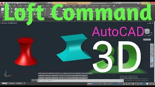 Loft Command Autocad 3D // AutoCAD 3D Tutorial // #3
