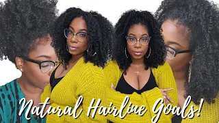 Healthy Hair! Natural Texture Edges Loose Kinky Curly Hair SILK SPRAY No Glue Wig Install Julia Hair