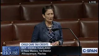 Haaland Speaks on the House Floor to Support Parents in Need of Child Care