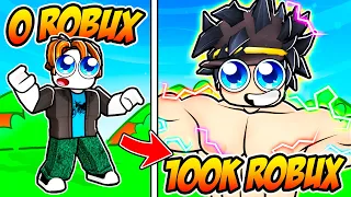 I Spent $100,000 Robux to be STRONGEST in Muscle Legends!