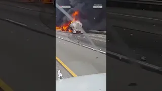 Fiery tanker truck crash in Pennsylvania