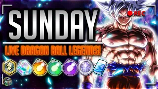 LIVE! EARLY DAY GRINDING! CHILL SUNDAY VIBES! VIEWER BATTLES TOO? | Dragon Ball Legends