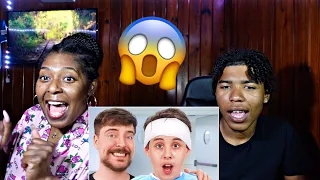 MOM FIRST TIME WATCHING MRBEAST😱 Mom REACTS To MrBeast 1000 Blind People See For The First Time