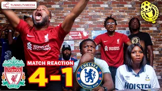 Liverpool 4-1 Chelsea | Full Fan Reactions | Jota  Bradley Szoboszlai Nkuku  Díaz