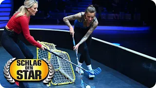 Floorball | Sophia Thomalla vs. Evelyn Burdecki | Spiel 9 | Schlag den Star