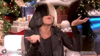 Sia Reveals Her Face Takes Off Wig on Ellen & Performs "Alive"! (Be Yourselfie)