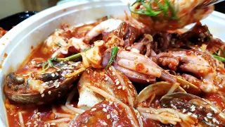 korean delivery food, Braised Spicy Seafood(Haemul-jjim, 해물찜)