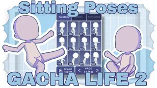All Sitting Poses From Gacha Club in Gacha Life 2 | Amethyst