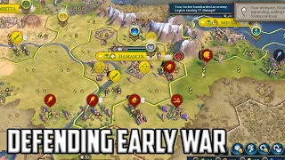 This is how you defend against early war - 6 Civ 6 Overexplained Arabia Let's Play Ep 3